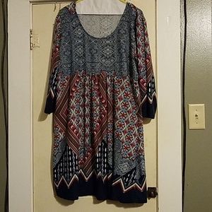 Colorful rayon dress